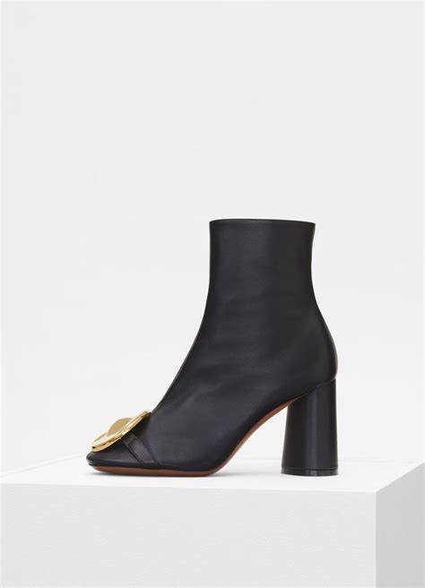 Women's Elliptic heel nappa lambskin ankle boot 